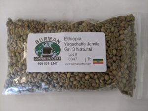Ethiopia Yirgacheffe Jemila Gr 3 Natural coffee beans