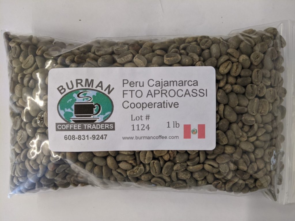 Peru Cajamarca FTO Aprocassi Cooperative coffee beans