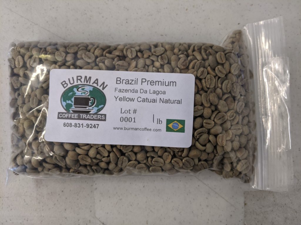 Brazil Premium Fazenda Da Lagoa Yellow Catuai Natural coffee beans