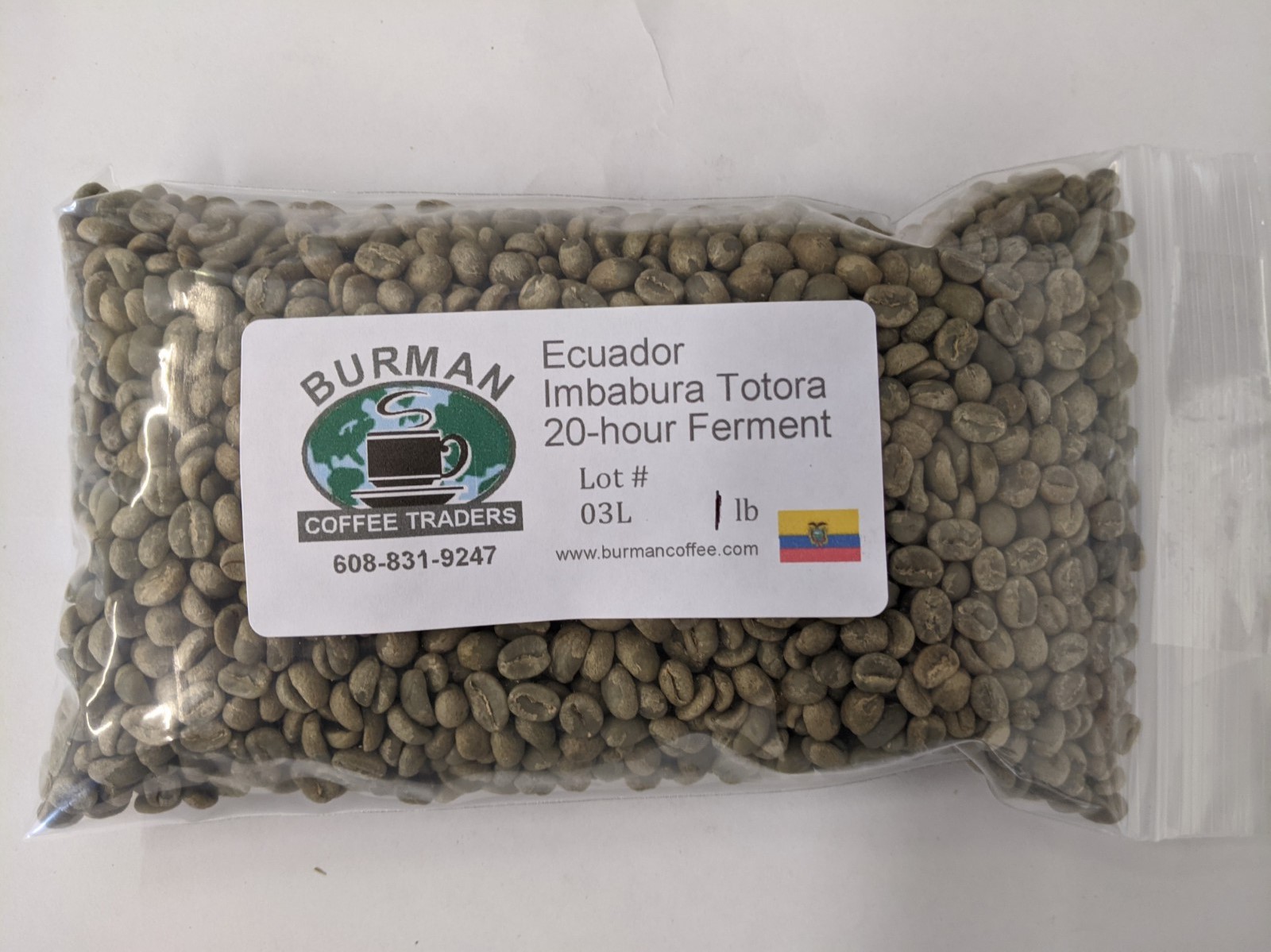 Ecuador Imbabura Totora 20-hour Ferment coffee beans