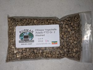 ethiopia yirgacheffe adado fto gr 2 washed coffee beans
