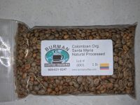 colombia org santa maria natural processed coffee beans