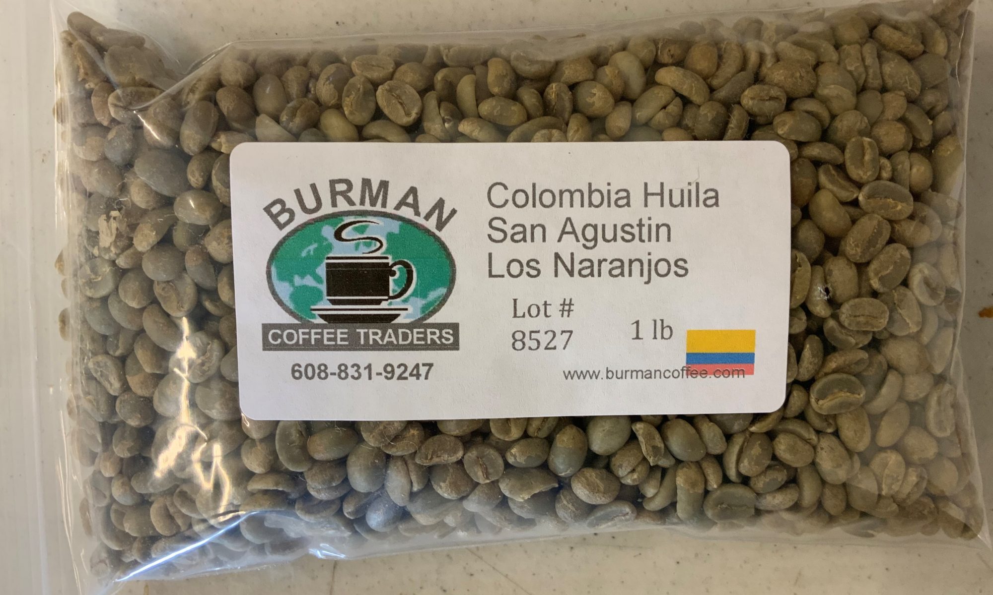 colombia huila san agustin los naranjos coffee bean