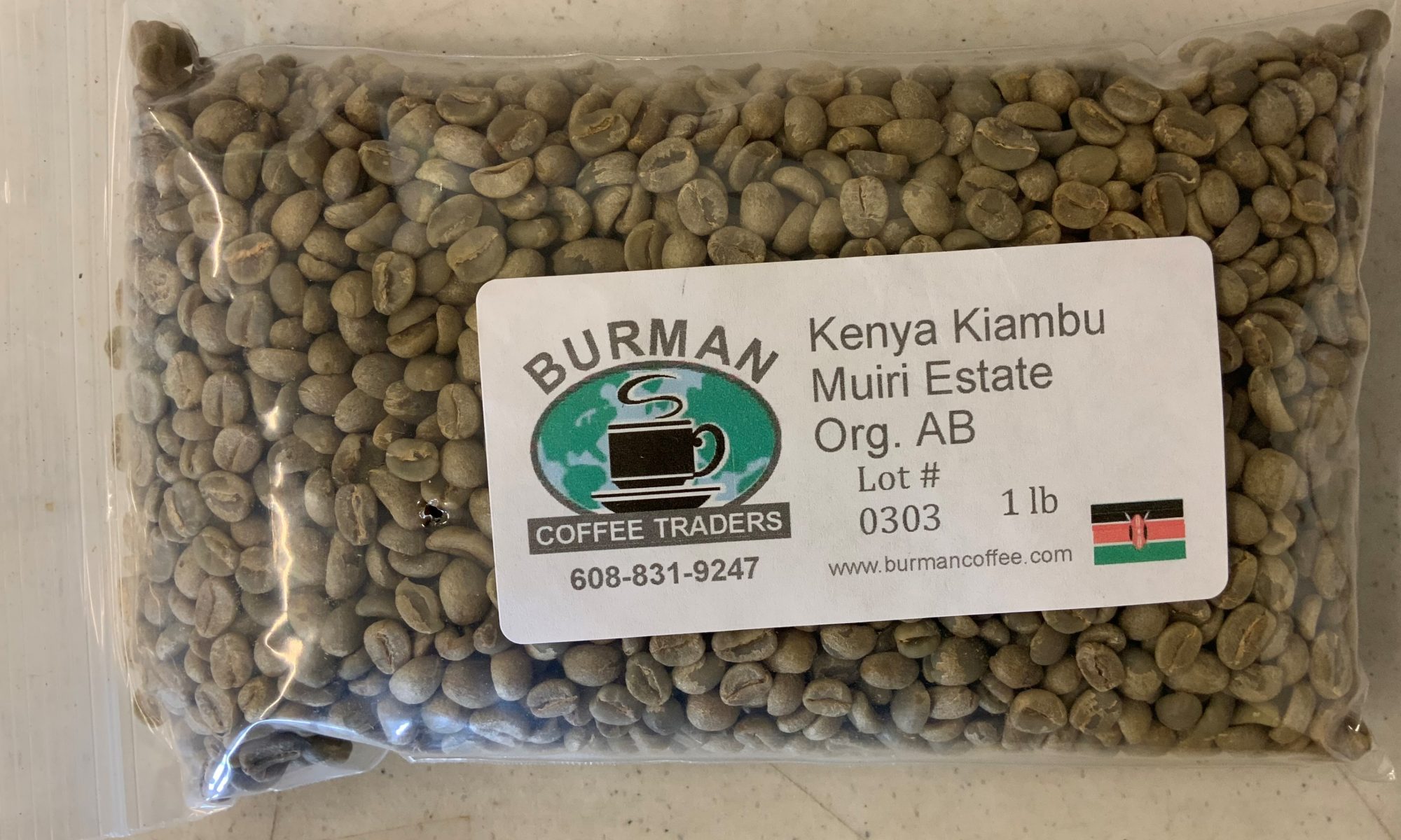 kenya kiambu muiri estate org ab coffee bean
