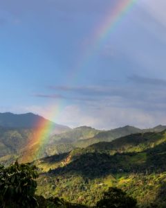 rainbow in peru