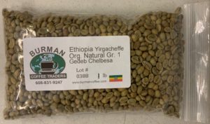 raw coffee beans ethiopia yirgacheffe chelbesa natural