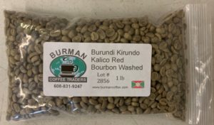 burundi kirundo kalico green coffee beans