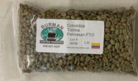 green coffee beans colombia tolima palmasan