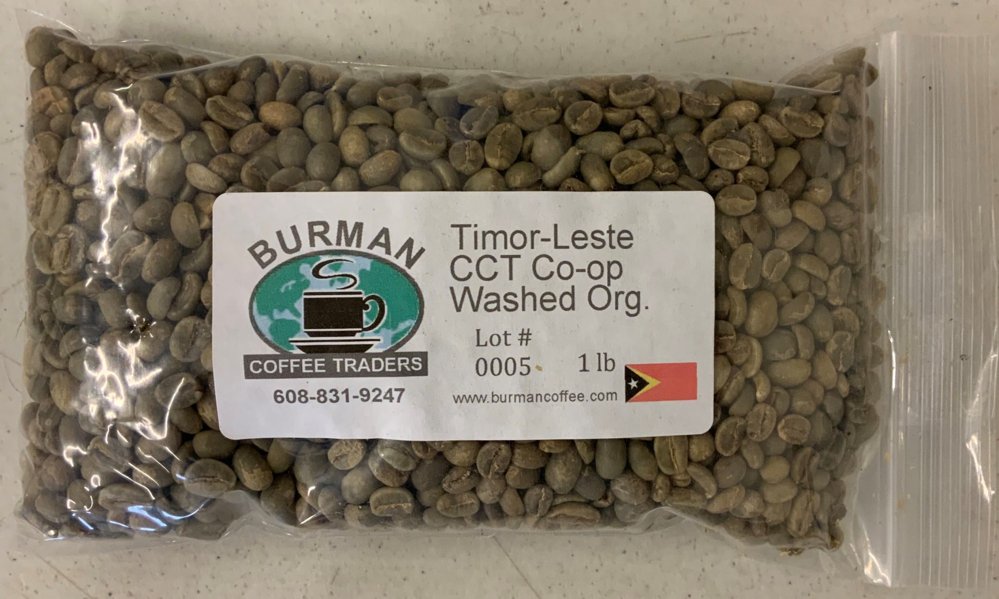 timor cct coop green coffee beans