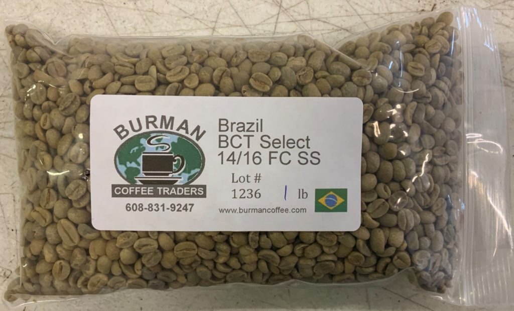 green coffee beans brazil 14 16 bct select