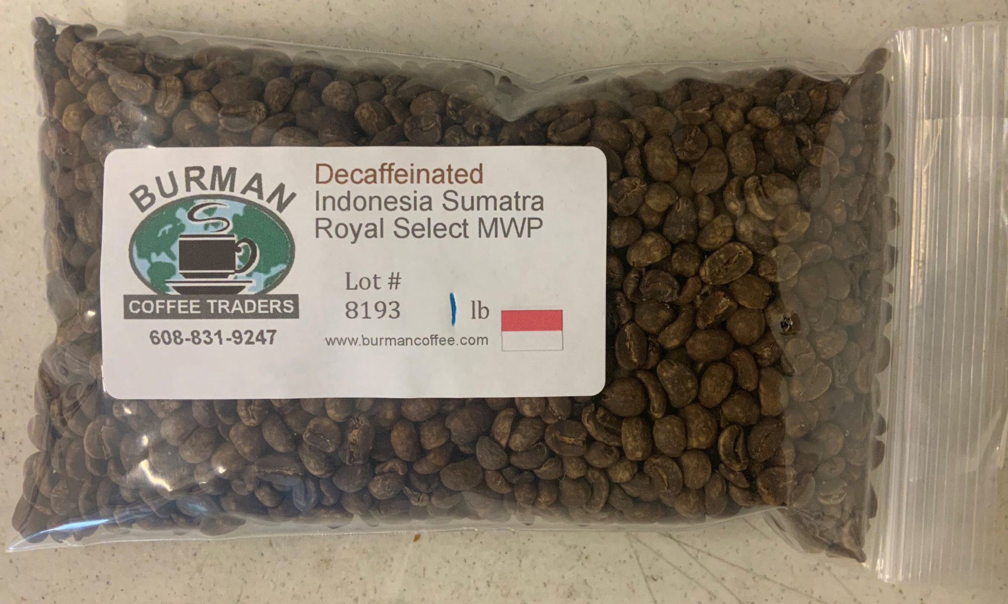 decaf sumatra royal select