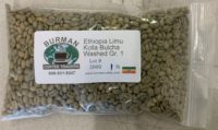 unroasted coffee beans ethiopia limu kolla bulcha washed