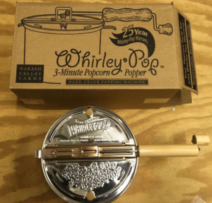 whirley pop and box