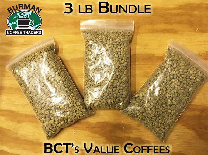 Burman Coffee Traders 3 pound Value Coffee Bundle
