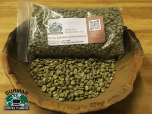 Costa Rica West Valley Green Coffee Beans in bowl product image