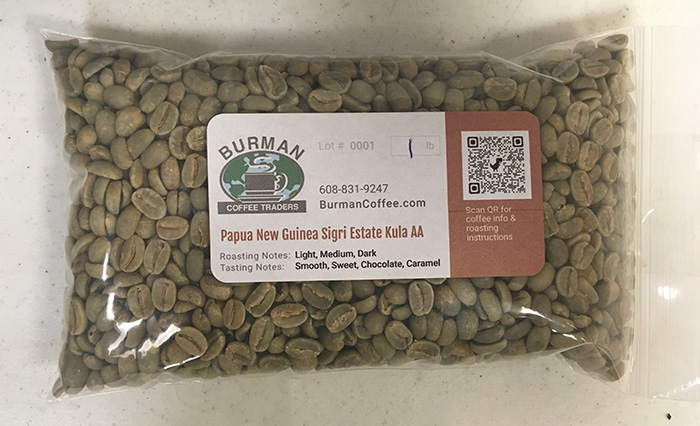 Papa New Guinea Sigri Estate Green Coffee Product Photo
