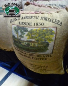 Brazil FAF Green Coffee Burlap Bag