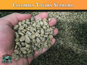 Colombia Tolima Supremo Green Coffee Product Photo