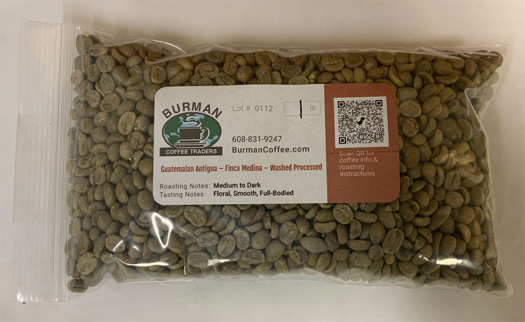 Guatemalan Premium Antigua – Finca Medina – Washed Processed Green Coffee Product Photo