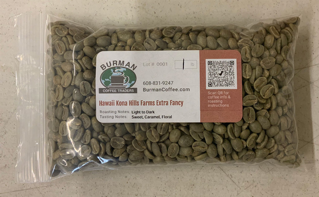 Hawaii Kona Green Coffee Beans Product Photos