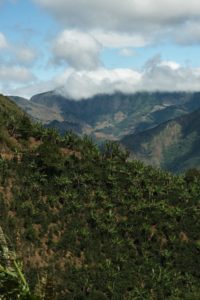 San Calletano Mountains and clouds