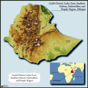 Ethiopia Gedeb District Map